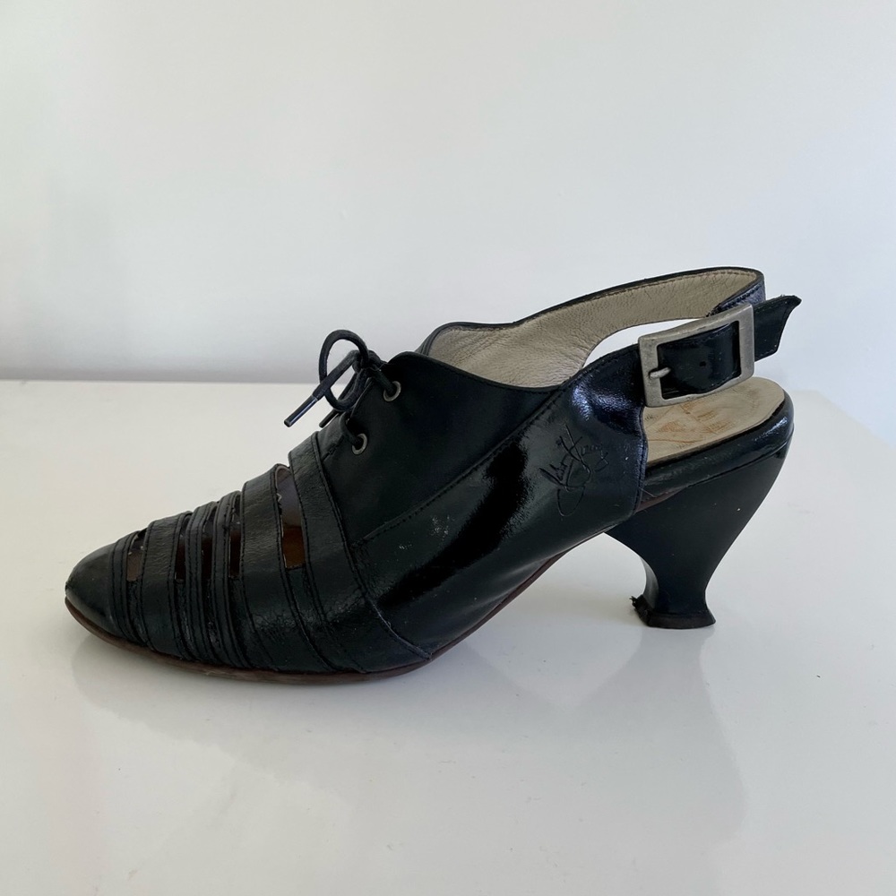 Fluevog Black Brooke Heels